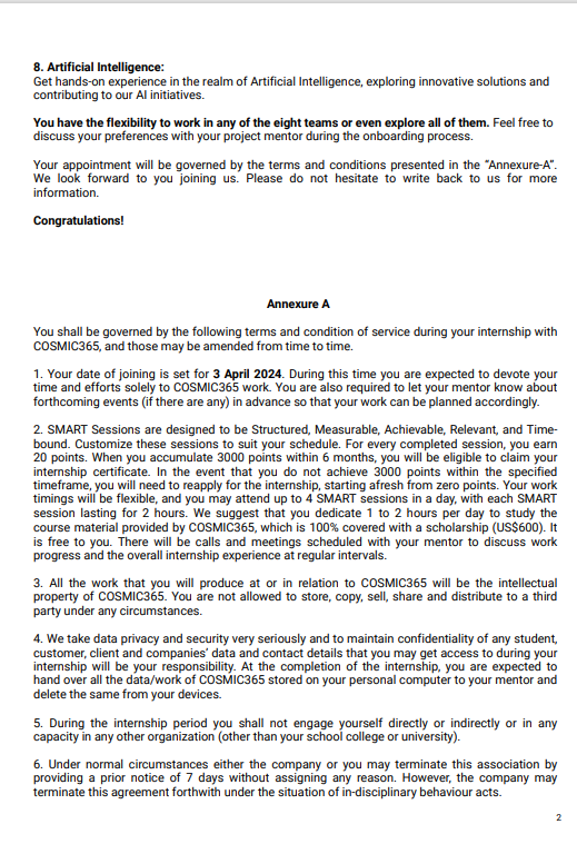 Scholarship Certificate 2